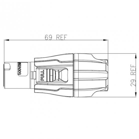 ENOVA Power Connector Grau output Schraubversion