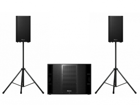 Pioneer XPRS-12 Paar aktiv Top + XPRS-125S aktiv Sub - Miete