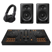 Bundle: Pioneer DJ DDJ-FLX-4, DM-40, Cue1